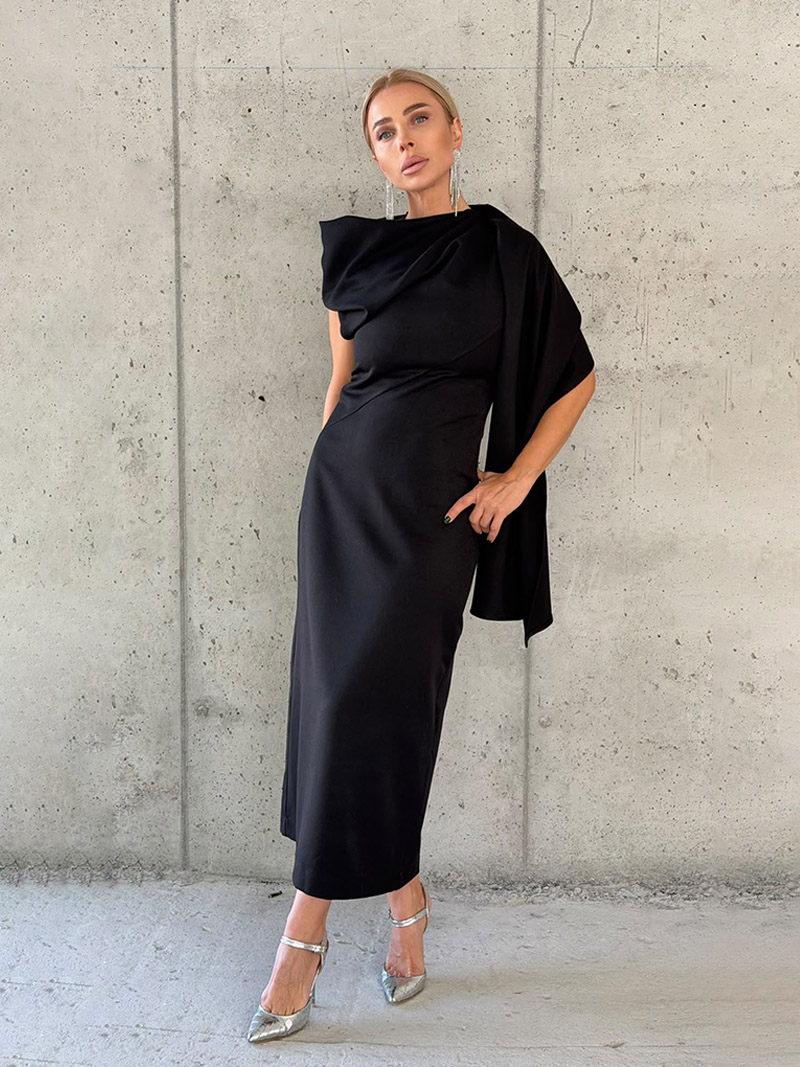 Рокля WAVE BLACK