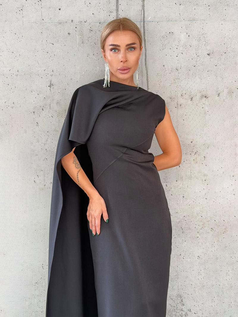 Рокля WAVE BLACK